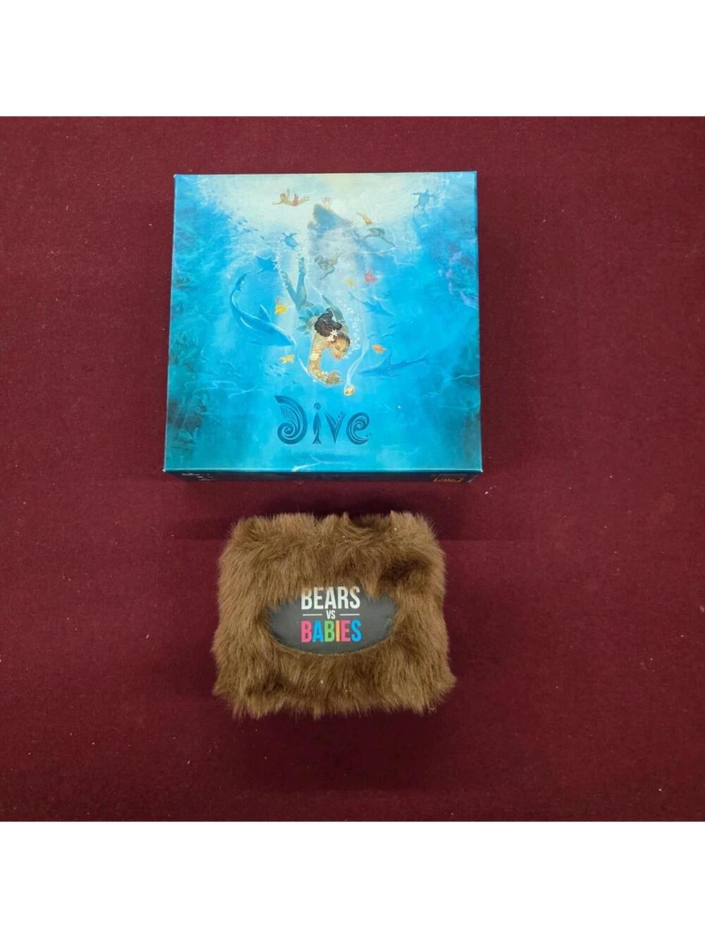 Dive board game (Sit Down! Games) + Bears vs Babies (Exploding Kittens) lot